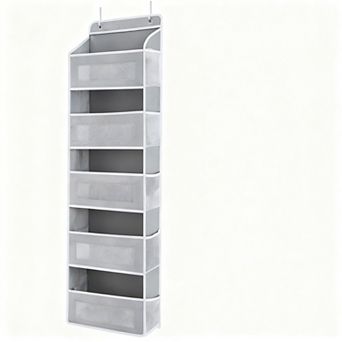 Over The Door 5 Shelf Storage Organizer, 44LB Load, 10 Pockets, Easy Access