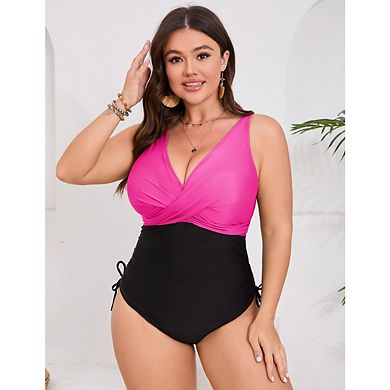 Women Tummy Control One Piece Swimsuit Push Up Bathing Suit Full Coverage Slimming Swimwear