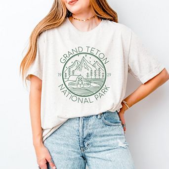 Grand Teton National Park - Women's Short Sleeve Graphic T-Shirt
