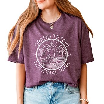 Grand Teton National Park - Women's Short Sleeve Graphic T-Shirt