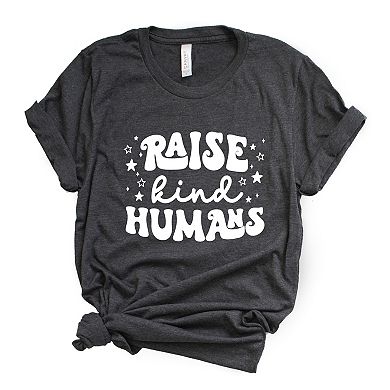 Raise Kind Humans Retro - Women's Short Sleeve Graphic T-Shirt