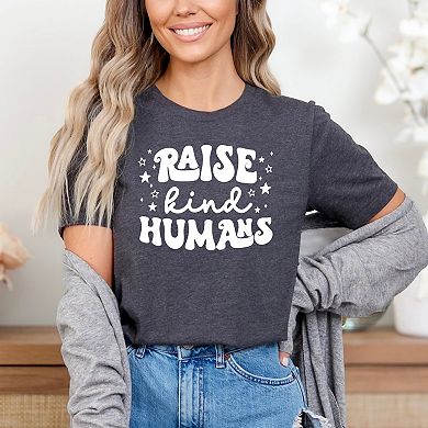 Raise Kind Humans Retro - Women's Short Sleeve Graphic T-Shirt