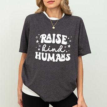Raise Kind Humans Retro - Women's Short Sleeve Graphic T-Shirt