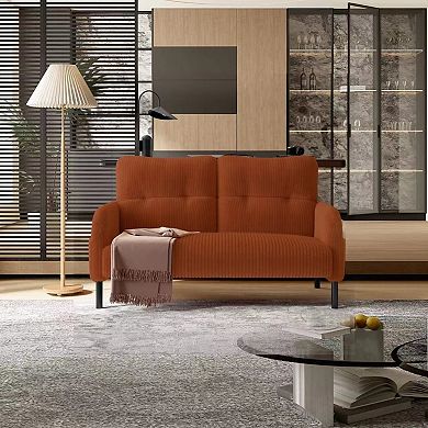 GOODSILO Comfortable Corduroy Double Sofa for Living Rooms and Bedrooms