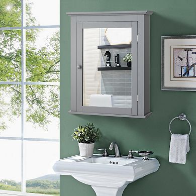Wall Mounted Bathroom Storage Mirror Medicine Cabinet