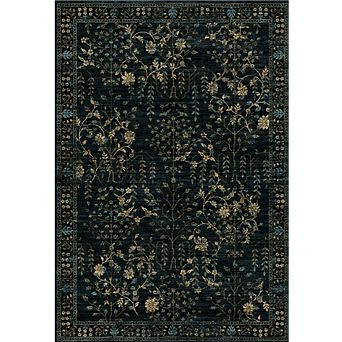 Area Rug for Living Room, Vintage Retro Boho Rug, Washable Non Slip & Low Pile Carpet
