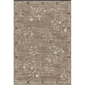 Area Rug for Living Room, Vintage Retro Boho Rug, Washable Non Slip & Low Pile Carpet