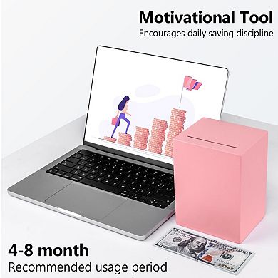 Unbreakable Adult Piggy Bank Cash Saving Container