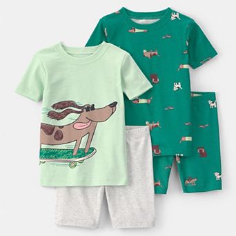 Toddler Boy Carter’s 4 pc Snug Fit Pajama Top & Pajama Bottoms Set