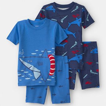 Toddler Boy Carter’s 4 pc Snug Fit Pajama Top & Pajama Bottoms Set