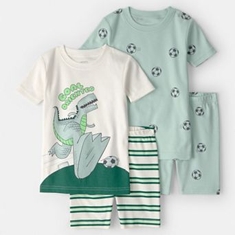 Toddler Boy Carter’s 4 pc Snug Fit Pajama Top & Pajama Bottoms Set