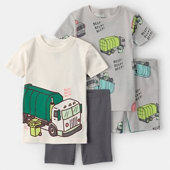 Toddler Boy Carter’s 4 pc Snug Fit Pajama Top & Pajama Bottoms Set