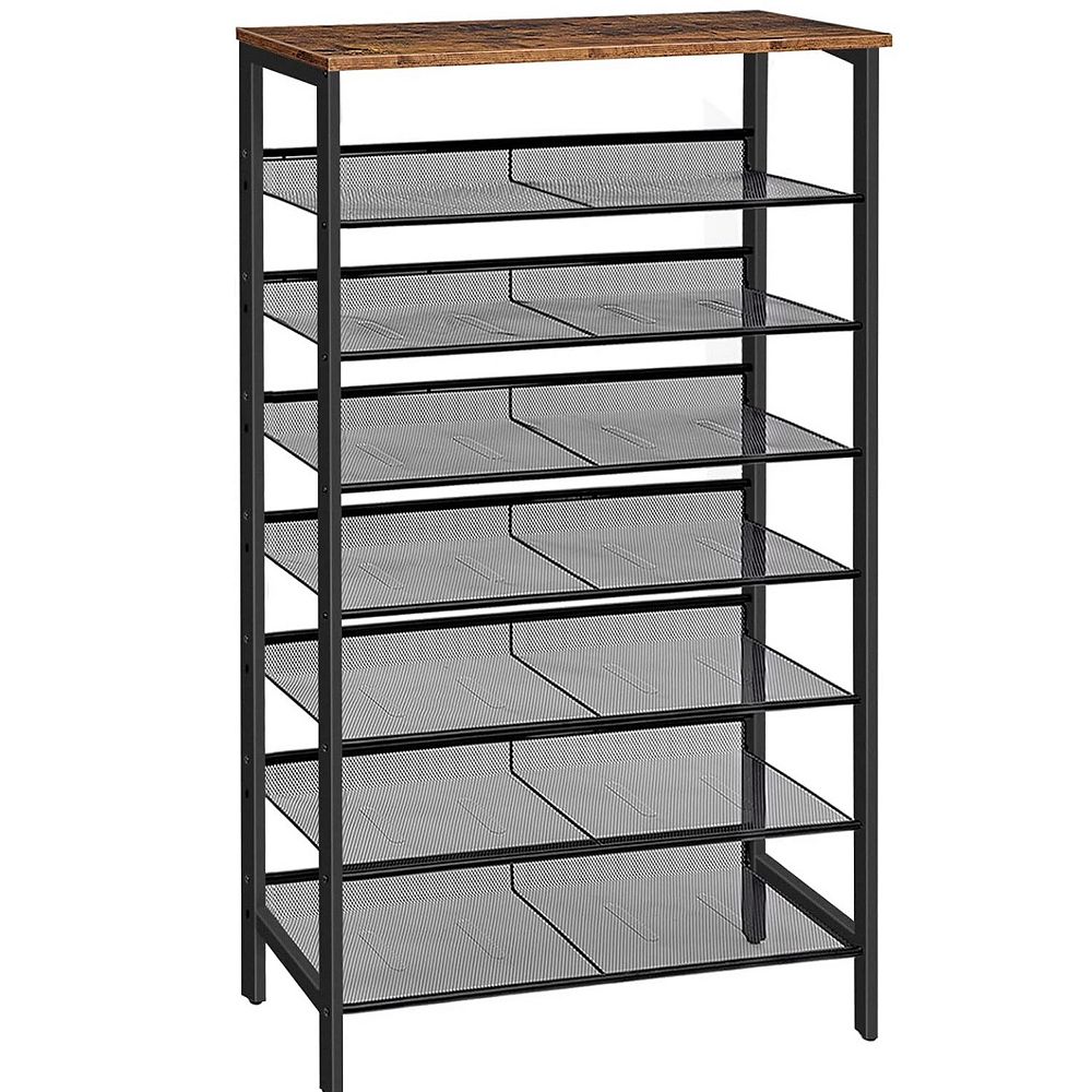 8-Tier Shoe Rack for 21-24 Pairs of Shoes, Front Door Entrance