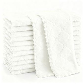 12 Pack Microfiber Dish Cloths: Soft, Absorbent, Durable, Multi-Purpose