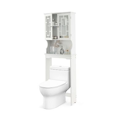 Bathroom Spacesaver Over The bath fixture Storage Cabinet Organizer