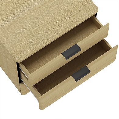MANHATTAN COMFORT Payton 26-Inch Modern 3-Drawer Nightstand