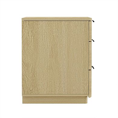 MANHATTAN COMFORT Payton 26-Inch Modern 3-Drawer Nightstand
