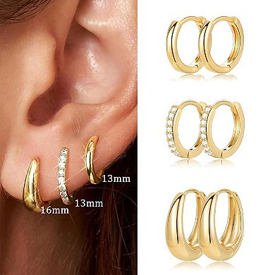 Thick Mini Hoop Earrings