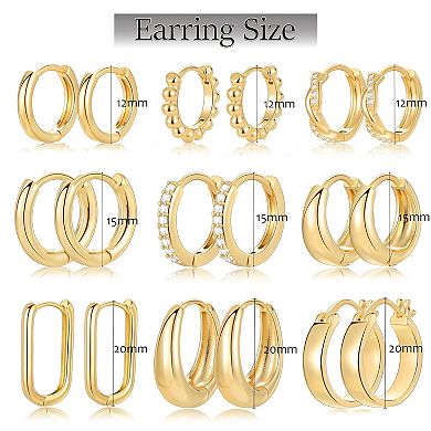 Thick Mini Hoop Earrings