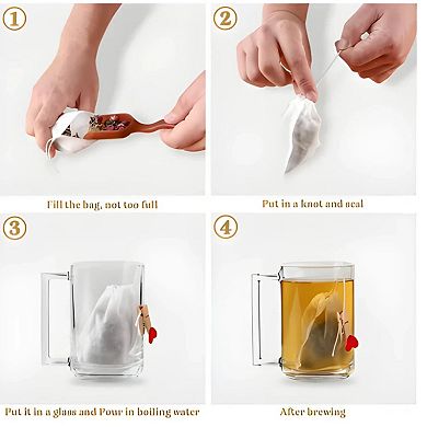 Disposable Tea Infuser Bags 100 Pcs