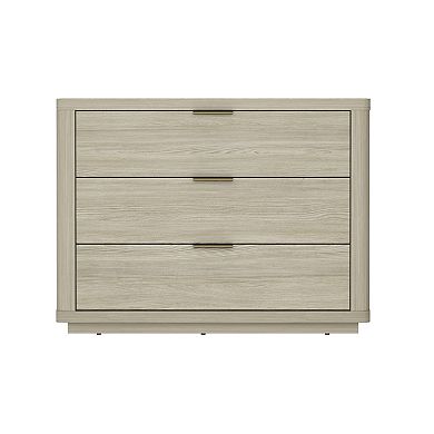 MANHATTAN COMFORT Evelyn 32-inch Modern 3-Drawer Nightstand