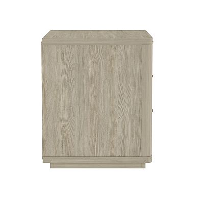 MANHATTAN COMFORT Evelyn 32-inch Modern 3-Drawer Nightstand