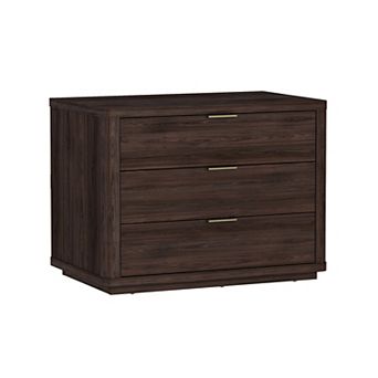 MANHATTAN COMFORT Evelyn 32-inch Modern 3-Drawer Nightstand