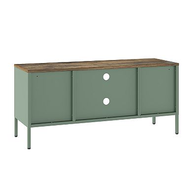 MANHATTAN COMFORT Landen 47-inch Modern 6-Shelf Metal Storage Cabinet