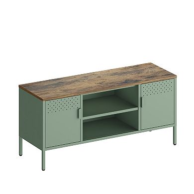 MANHATTAN COMFORT Landen 47-inch Modern 6-Shelf Metal Storage Cabinet