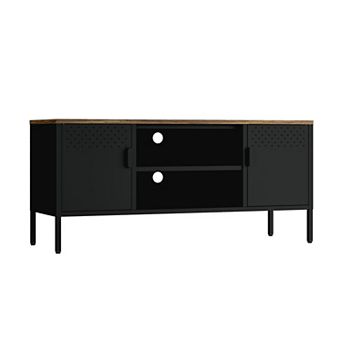 MANHATTAN COMFORT Landen 47-inch Modern 6-Shelf Metal Storage Cabinet