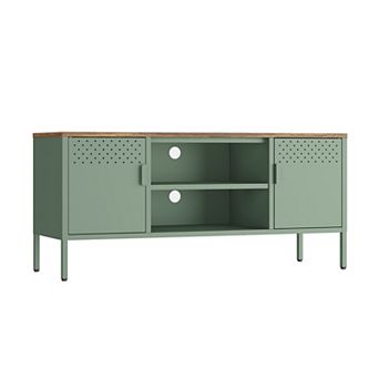 MANHATTAN COMFORT Landen 47-inch Modern 6-Shelf Metal Storage Cabinet