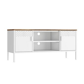 MANHATTAN COMFORT Landen 47-inch Modern 6-Shelf Metal Storage Cabinet