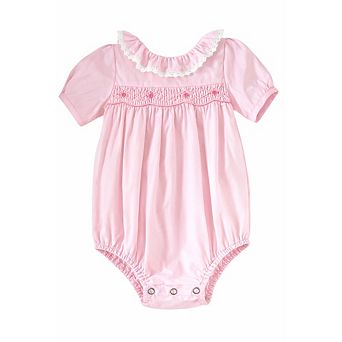 Baby Girls Floral Smocked Romper