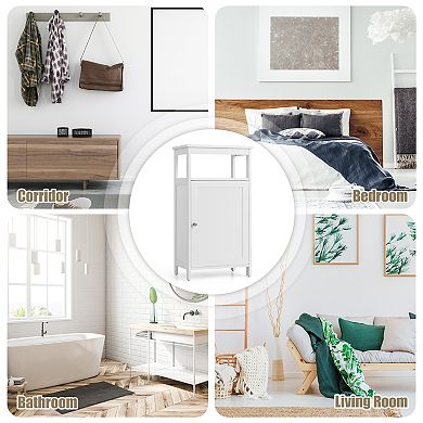 Floor Cabinet Multifunction Storage Rack Organizer Stand