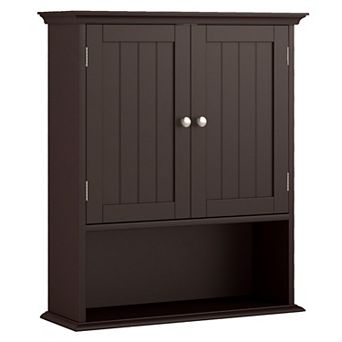 Wall Mount Bathroom Storage Cabinet with Doors and Shelves Organizer