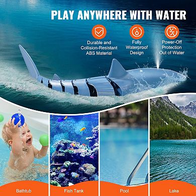 Remote Control Shark Toy, 2.4GHz High-Speed RC Boat, Streamlined Design, Suitable for Kids & Adults