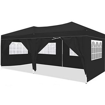 10'x20' Instant Pop-Up Canopy with Removable Sidewalls, Carry Bag & Weight Bags