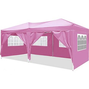 10'x20' Instant Pop-Up Canopy with Removable Sidewalls, Carry Bag & Weight Bags