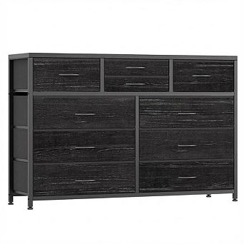 Dresser TV Stand with 10 Drawers, Media Console for 43/50/55 Inch TVs, Storage Organizer