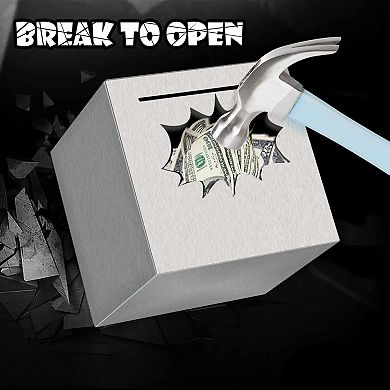 Adult Stainless Steel Unbreakable Saving Box 4.72 Inches