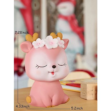 Cute Deer Money Bank Unbreakable Savings Box Birthday Gift