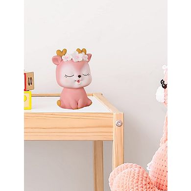 Cute Deer Money Bank Unbreakable Savings Box Birthday Gift