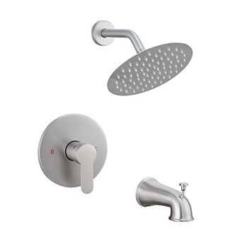 Modern Minimalist Shower and Tub Faucet with Pressure Balance Design