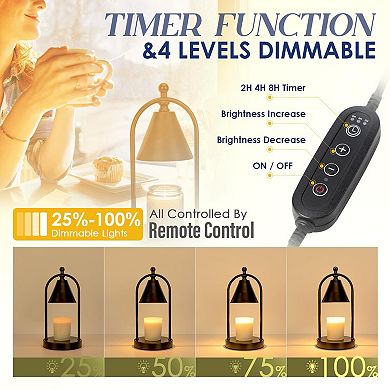 Electric Candle Warmer Lamp: Dimmable, Timer, Fragrance, Safety, Cost-Effective, Gift Idea