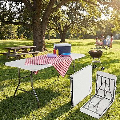 Large Folding Table for Group Gatherings & Quick Storage