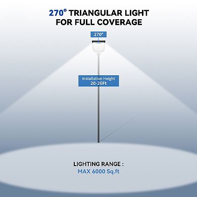 Adewalk Solar Street Light Waterproof, LED Security Solar Flood Light Motion Sensor for Yard, 2 Pack