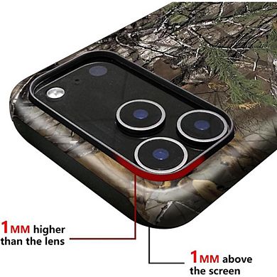 iPhone 17 Camo Case, Dual-Layer Hard Shell, Silicone