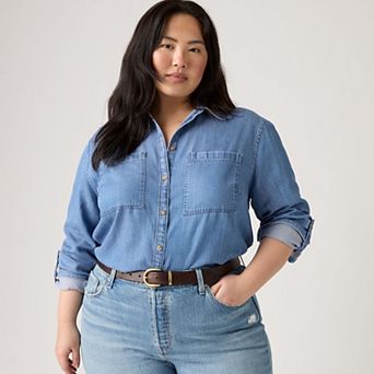 Plus Size Levi's® Aspen Utility Long Sleeve Shirt
