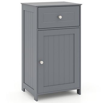 Single Door Bathroom Storage Cabinet with Adjustable Shelf and Drawer