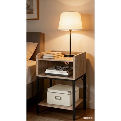 Retro Industrial End Table